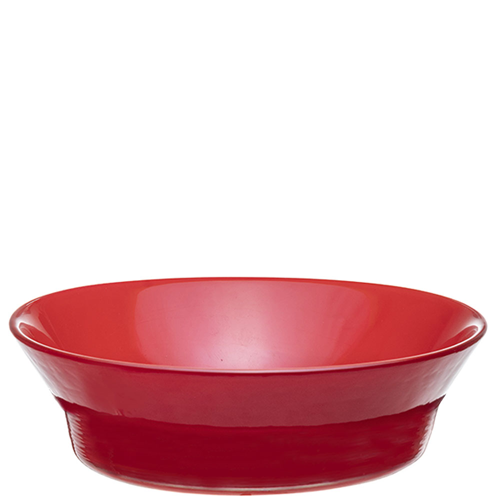 Cuban Bird Feeder/Bird Bath Bowl - Ruby Red