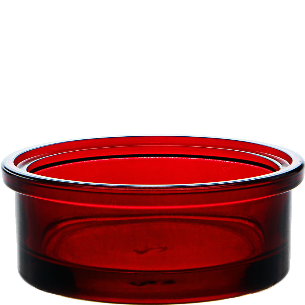 Hummble Glass Dish - Red