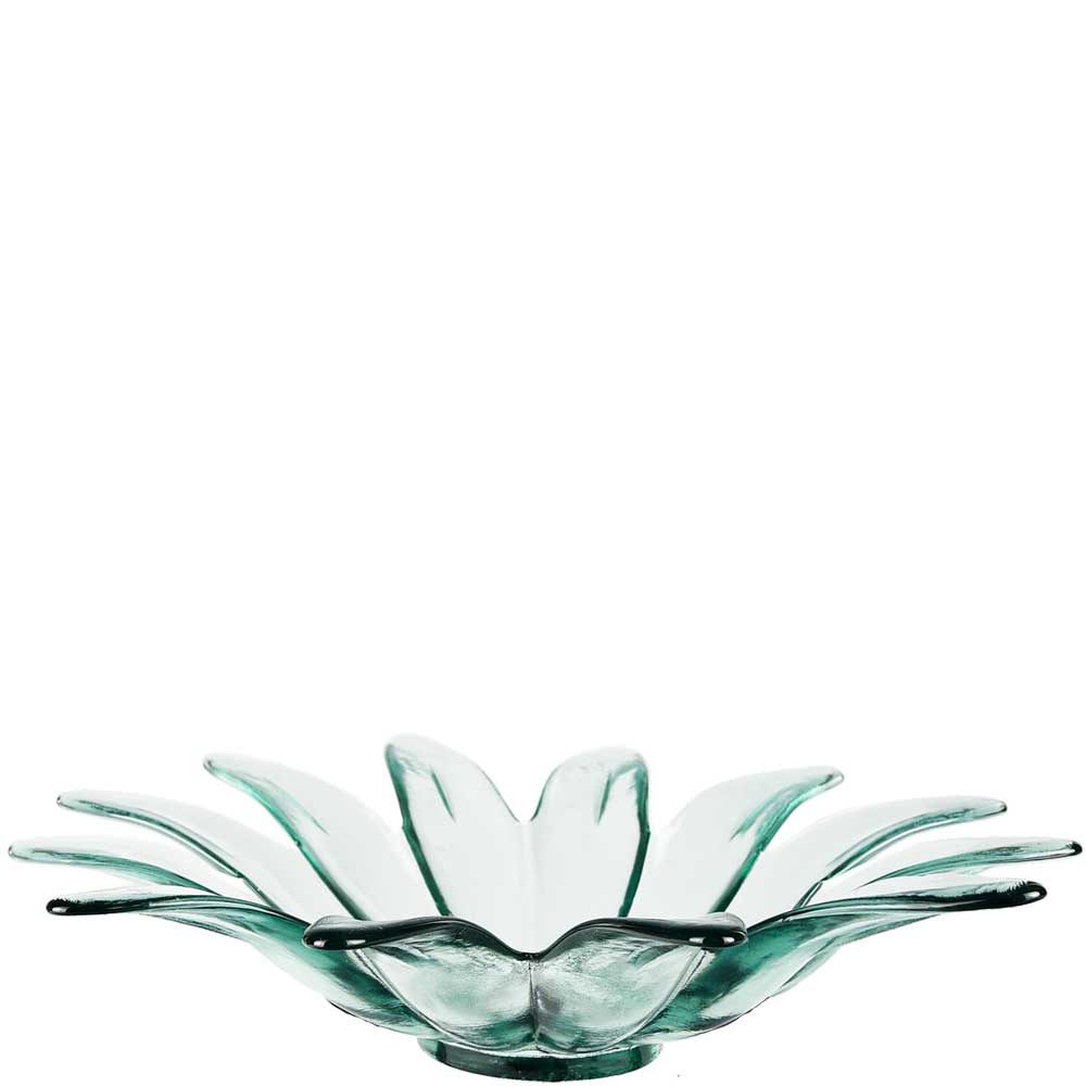 Large Daisy Recycled Glass Bowl 