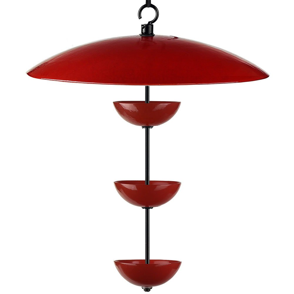 Triple Poppy Feeder with Baffle and Steel Core Rope