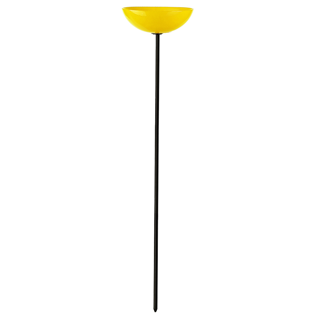 Poppy Stake Feeder Solid Yellow